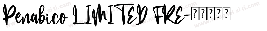 Penabico LIMITED FRE字体转换